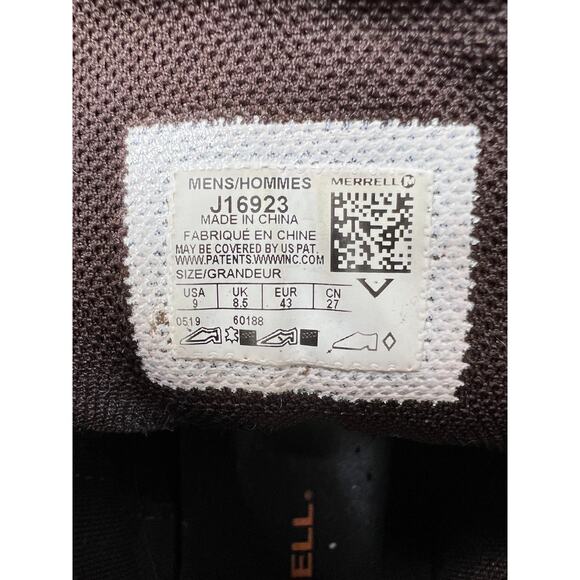 Merrell Men's 9 Ontario 85 Mid Waterproof Hiking Trail Boots Lace Up Brown Green - Picture 6 of 6